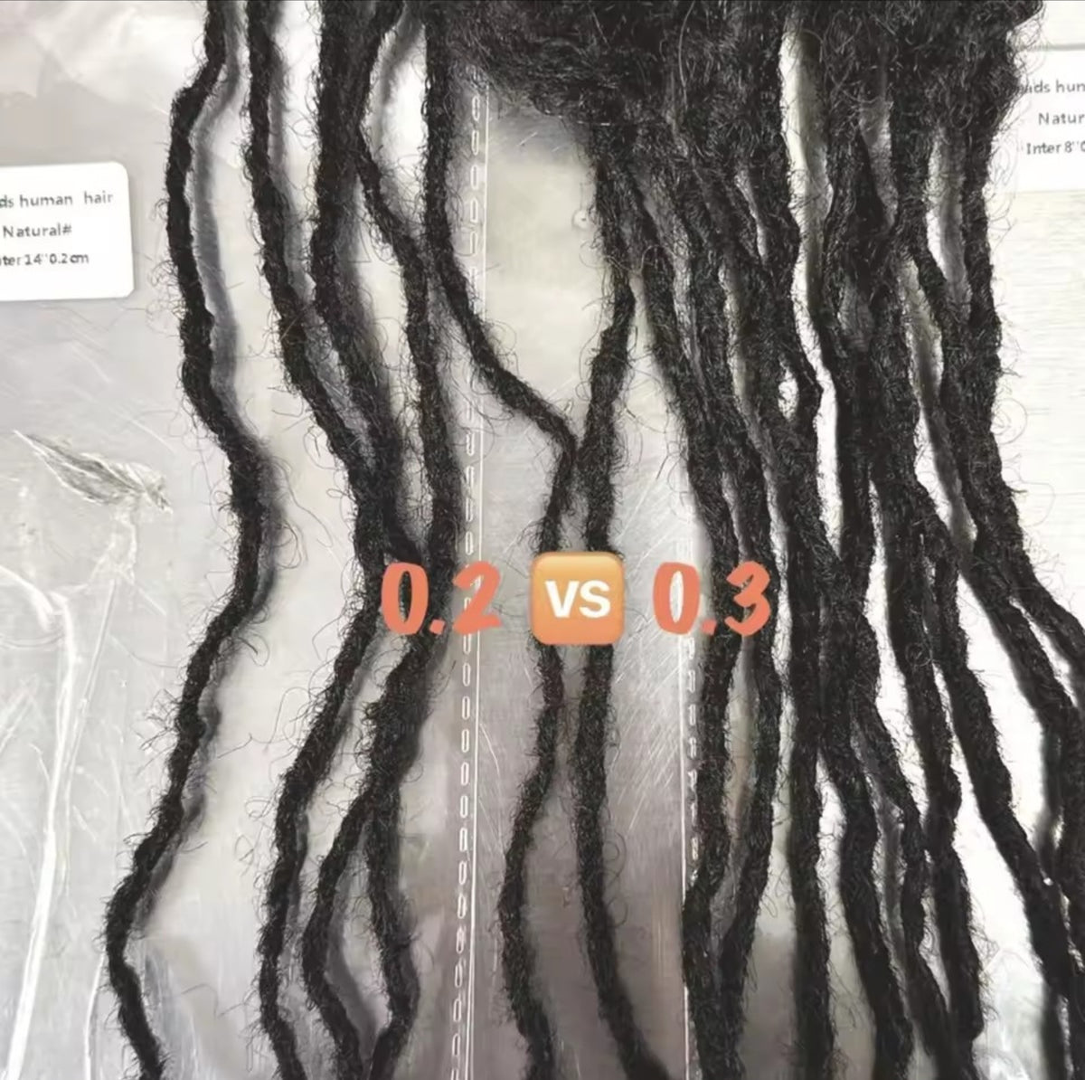 100% Human hair microlocs extensions | Handmade Interlocking soft locs