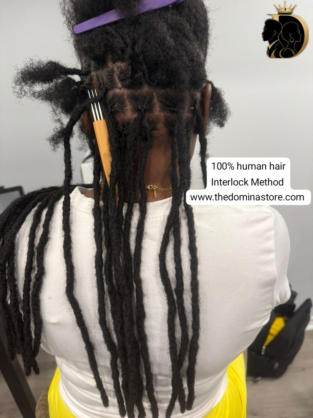 100% Human Hair Loc Extensions | 0.6 cm Diameter | Handmade Interlocking | Soft Locs