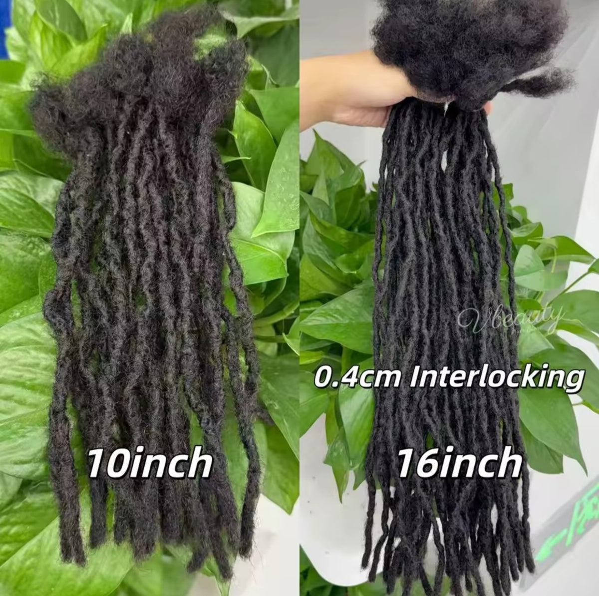 100% Human hair microlocs extensions | Handmade Interlocking soft locs