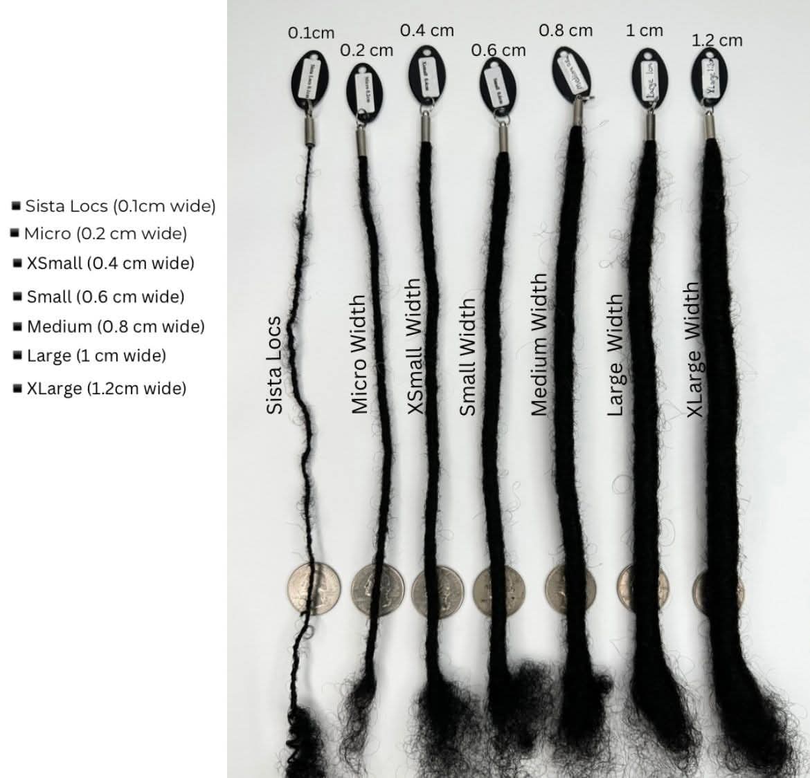 100% Human hair microlocs extensions | Handmade Interlocking soft locs