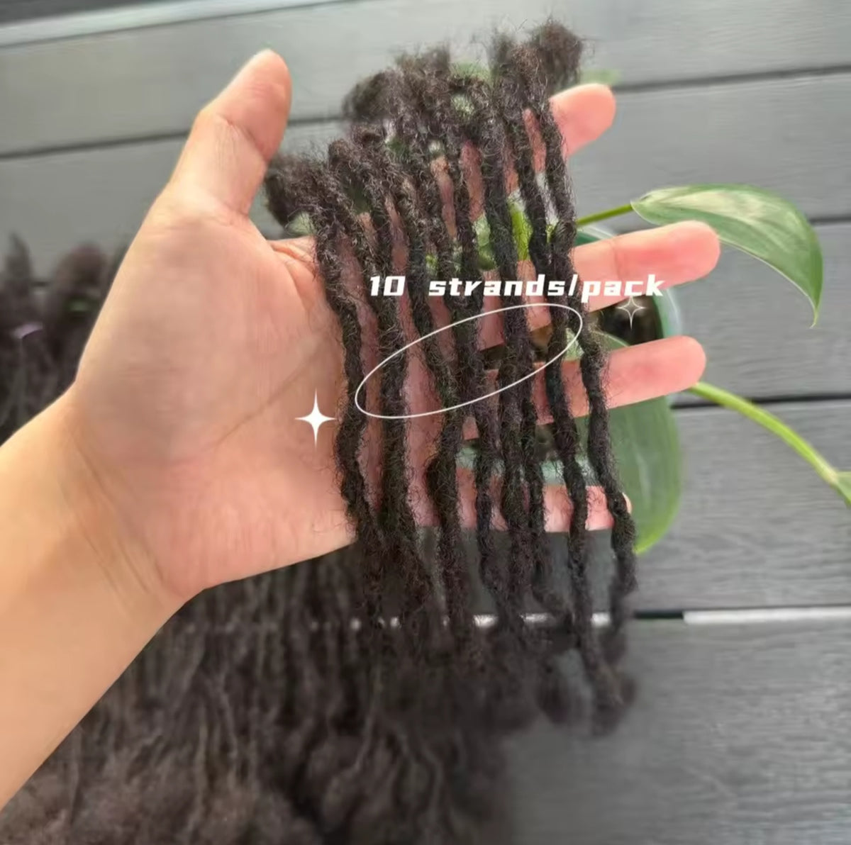 100% Human hair microlocs extensions | Handmade Interlocking soft locs
