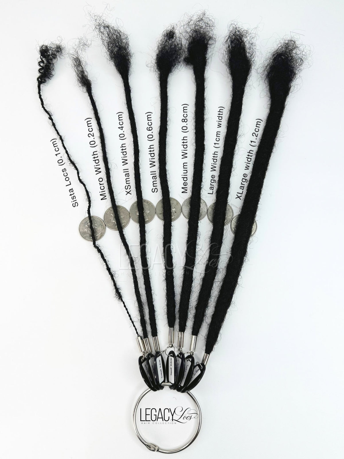 100% Human hair loc extensions | 0.8 cm Diameter | Handmade Crochet needle | Permanent locs